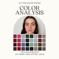 Color Analysis online • 20-TYPE Color System • 100-Color Palette • 40+ Pages • Real Stylist, No AI